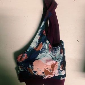 Floral sports bra